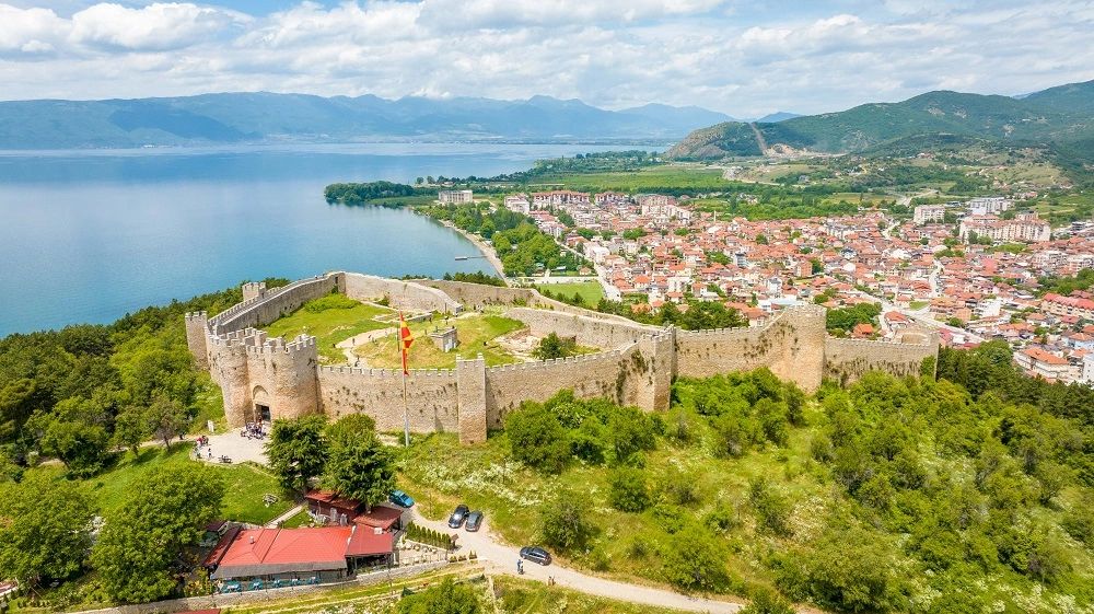 Twierdza Samuela jezioro Ochrydzkie